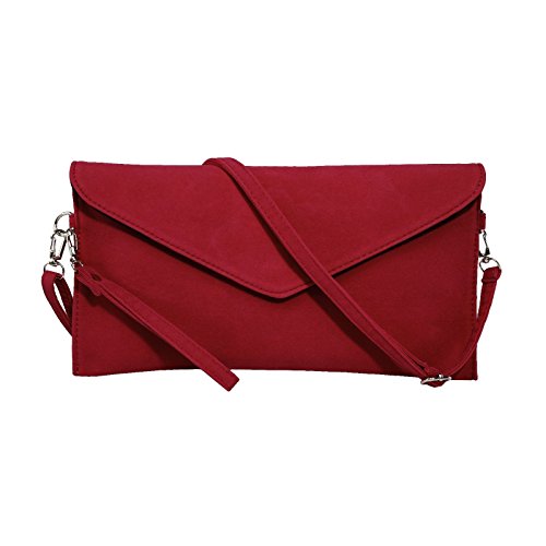 Jieway - Cartera de mano de Ante Mujer