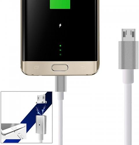 Magnetic Android Charging Cable, Micro USB High Speed Charge Cable USB Sync Cable with Metal Plug and Magnetic Design for Android Cellphones