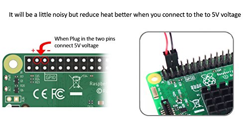 Micro USB 5V 3000mA Adaptador Interruptor de alimentaci  n   Caja de caja negra ABS   disipador de calor   ventilador para Raspberry Pi  equipo b  sico de experimentaci  n de arrancador de escritorio 