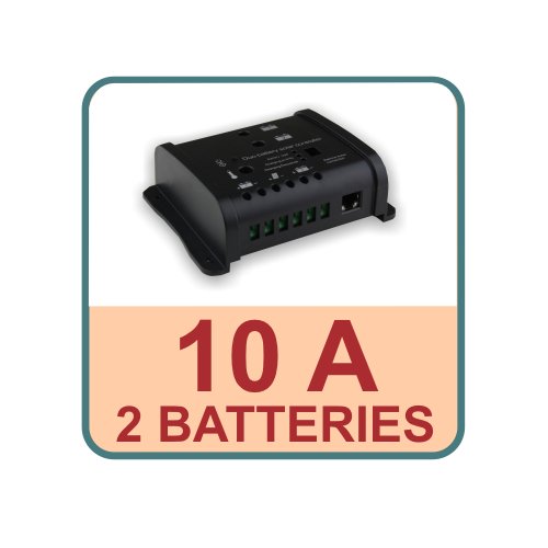 100W Monokristallines Komplett Solarmodul für Wohnmobile mit 10A Laderegler - 2