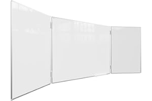 ‎ALLBOARDS ALLboards Whiteboard Klapptafel 150x100cm//300cm mit Aluminiumrahmen Magnettafel Flügeltafel Weiß, Magnetisch, Trocken Abwischbar