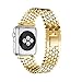 Produktbild Weekendy New Edelstahl Uhrenarmband Armband Ersatz Armband Armband für Apple Watch Series 3 42MM ( Farbe : Gold )