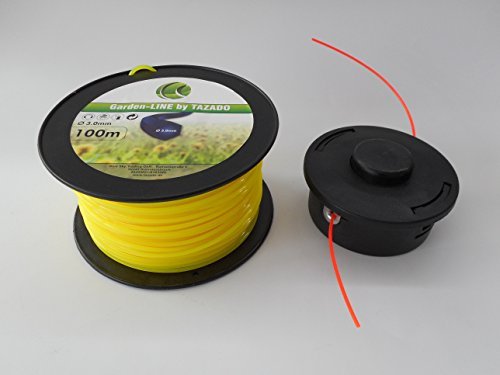 PROFI FADENKOPF DOPPELFADENKOPF m. Tippautomatik MOTORSENSE. AutoCut 25-2. Fadenspule wieder aufladbar. Passend für STIHL + 100m Ersatzfaden 6-Kant 3 mm Mähfaden mit hoher Schneidleistung. Fadenkopf schnell wieder aufladbar.