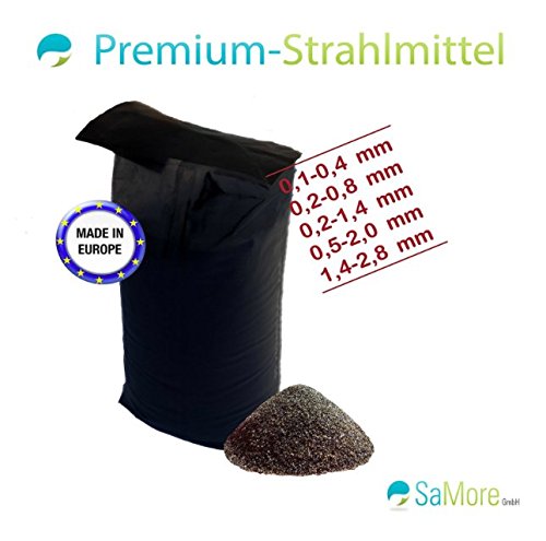 25 kg Strahlmittel Strahlmaster 0,2-0,8 mm - KOSTENLOSER VERSAND INNERHALB VON DEUTSCHLAND (außer Inseln)- S1