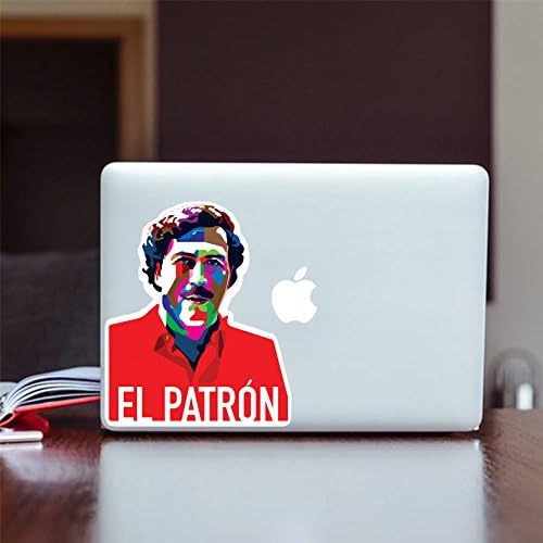Escobar MacBook Stickers / Fridge Stickers / Car stickers - Stickers with Escobar Pablo - Small
