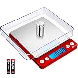 ❤【Großer Wägebereich & Hohe Genauigkeit】: Brifit Feinwaage ist ausgestattet mit hoher Empfindlichkeit Schwerkraft-sensor und die große Reichweite von bis zu 500g, Auflösung: 0.01 g. Begleitet von 100G Kalibriergewicht, Einfach zu kalibrieren um genaue Ergebnisse zu gewährleisten.