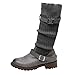 Produktbild Sannysis Stiefeletten Damen Elegant Socken Stiefel Warme Schuhe Leder Booties Flache Langschaftstiefel Stiefelette Outdoor