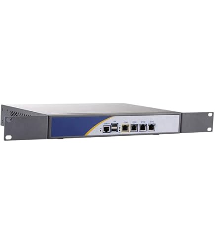 HUNSN RS11 Firewall Appliance – 1U Rackmount Mit Intel Core I3, 6x Gigabit LAN, 2G RAM, 32G SSD, Für PfSense/OPNsense