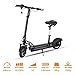 Produktbild Tomasa Elektroroller E-Scooter Roller Faltender Kick Scooter Tretroller mit Li-on Batterie und LED Scheinwerfer Rücklicht (Schwarz)