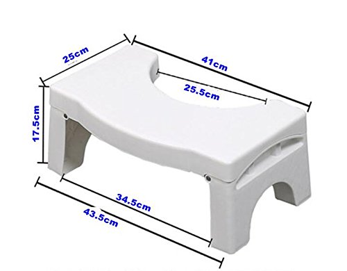 Preisvergleich Produktbild Badass Sharks mobil klappbarer Toilettenhocker - Medizinischer Stuhlgang Hocker für Erwachsene und Kinder, Das einfache Mittel bei Verdauungsproblemen, gegen Blähungen, Verstopfung, Hämoriden, Reizdarm – Gesunder Darm durch natürliche Darmreinigung ohne Pressen