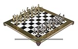 Inspired by Greek mythology and includes chess pieces and a chessboard