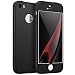 Produktbild MUTOUREN iPhone 7 Hülle iPhone 8 Hülle 360 Grad Schutzhülle PC Full-Cover Anti-Schock Shockproof Ganzkörper Schützend Anti-Kratz Stoßfänger 360 Grad Case matte Schutzkasten 3 in 1(Schwarz)