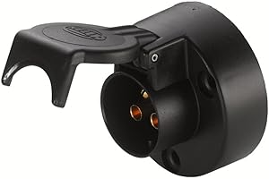 HELLA 8JB 001 933-031 Enchufe - 24V - 3polos - Conector: contacto roscado - negro