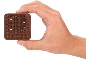 Weljoy Diffusore portatile con venature del legno per oli essenziali, auto o viaggi, formato mini, silenzioso, senza acqua, batteria ricaricabile o USB (marrone scuro)