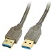 Produktbild LINDY 41850 Diamant USB 3.0 Kabel Typ A/A Stecker anthrazit