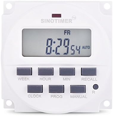 SINOTIMER TM-618N 24V-16A Automatic Adjustment Switch Time Controller Multi-Function Switch 16A Output Automatically Turn On and Off Power to Many Devices