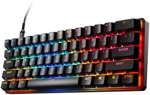 SteelSeries Apex Pro Mini Gen 3 con Switch HyperMagnetic OmniPoint 3.0 - Attuazione regolabile - Rapid Trigger - Preset di gioco - Protection Mode - Rapid Tap/SOCD - RGB -Copritasti in PBT - US QWERTY
