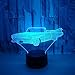 Produktbild Nachtlampen, 3D Autokreative Lichter, bunte Touch Lead Vision, USB -Ladegerät