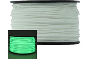 Glow-in-The-Dark 1.18mm x 125' Micro Cord Paracord by Jig Pro Shop - Made in The USA
