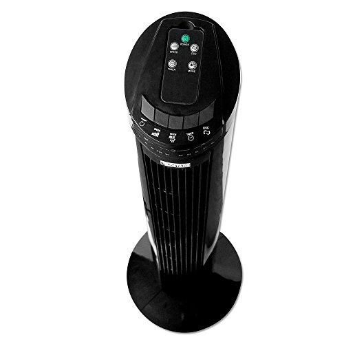 Eldstad Ventilator Timer Säulenventilator Standventilator Turmventilator Lüfter Schwarz - 6