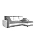 Produktbild Mirjan24  Ecksofa Kristofer Lux, Eckcouch Couch! mit Schlaffunktion, zwei Bettkasten, Farbauswahl, Wohnlandschaft! Bettfunktion! Design L-Form Sofa! Seite Universal! (Florida 01 + Rain 01)