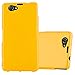 Produktbild Cadorabo Hülle für Sony Xperia Z1 COMPACT - Hülle in Jelly GELB – Handyhülle aus TPU Silikon im Jelly Design - Silikonhülle Schutzhülle Ultra Slim Soft Back Cover Case Bumper