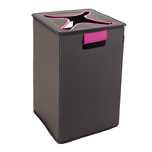 OXO 6222800 – Basket with Lid, Brown and Pink