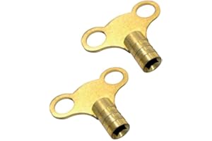 Nartel® Radiator Plumbing Bleed Bleeding Key Keys Solid Brass Vent Venting Air Valve (Pack of 2)