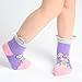 Girls Animal Socks Seamless Toe Easy Pull Loops, 5-9 yr, Kitty/Mouse/Ladybug/Butterfly