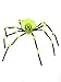 Produktbild Riesenspinne für Halloween grün-schwarz 70 cm