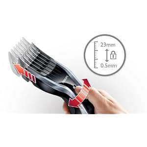 Philips Hair Clipper HC5410/83 with Dual Cut Technology and Beard Comb Attachments - Image 3