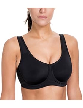 SYROKAN Damen Starker Halt Sports BH - Bügel Sport-bh für Große Größen