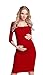 Happy Mama Women's Maternity Stretch Jersey Dress Ruched Waist. 939p
