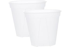 Yardenfun 2pièces Pots À Orchidées Transparent avec Trous Lot pour Plantes Intérieur Et Extérieur Circulation Air Optimale pour Croissance Saine des Racines