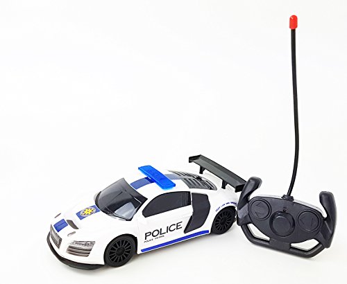 Preisvergleich Produktbild Polizeiauto Funkauto R / C ferngesteuertes Auto mit Licht 25 cm