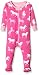 Hatley Baby Girls 0-24m Infant Footed Coverall Classic Horses Footies, Pink, 3-6 Months