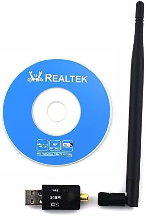 Tily Wireless 300Mbps 802.11n/g/b USB WIFI LAN Network Card Adapter with Long Antenna Receiver Transmitter Card (300M Short Atenna)