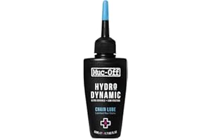 MUC OFF Muc-Off Hydrodynamic Chain Lube - Ultra Durable Bike Chain Oil with Synthetic Polymers and UV Dye - Reduces Friction and Boosts Performance - For All Weather Conditions - 50ml