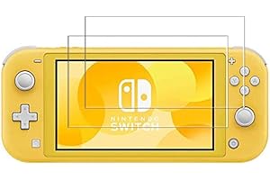 InnoTechs - Protection écran pour Nintendo Switch LITE en Verre Trempé - Pack de 2 FILMS - Premium Ultra Résistant en Verre Trempé - Oléophobe 100% Transparent