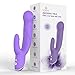 Produktbild Mini Double Motor Vibrator Elegant Handheld Schnurlos, Wireless, Massage Multi-Speed 7 Leistungsstarke Geschwindigkeiten Wasserdicht und langlebig Design, sanfte Massagen von Q&S life (Violett)