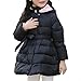 Produktbild Longra Baby Kinder Mädchen Daunenmantel Daunenjacken Kinder Winterjacke Kapuzenmantel Kapuzenjacke Trenchcoat Warm Kinder Steppjacken Wintermäntel Kleidung (130CM 6Jahre, Black)