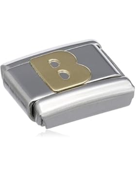 Nomination Composable Classic BUCHSTABEN Edelstahl und 18K-Gold (B) 030101