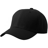 Cappello unisex del cotone Berretto da baseball delle ragazze dei ragazzi Snapback di Hip Hop cappello piatto, cappello uomo (Nero)