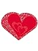 Produktbild KULTFAKTOR GmbH Hochzeit Servietten Herz Valentinstag 20 Stück rot 33x33cm Einheitsgröße