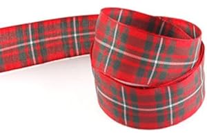 JTS RIBBON DESIGN Tartan Ribbon 15mm, 25mm & 40mm Available in Blackwatch, Macgregor, Royal Stewart & Shetland 3 Metres of Ribbon (Macgregor, 25mm)