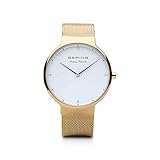 BERING Herren Analog Quarz Uhr mit Edelstahl Armband 15540-334