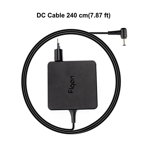 65W Flgan extra lange 250cm Ladegerät Netzteil für Asus F555LA F555LB F555UB F555LD X555UB TP550LA TP500LA F756UQ F756UJ X756UX P756UA F550CA R556LA A501UX P550LAV fujitsu lifebook A E Notebook - 4