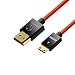 Produktbild LinkinPerk 1m Mini HDMI Kabel / kompatibel mit HDMI 2.0a/b, 2.0, 1.4a (Ultra HD, 4K, 3D, Full HD, 1080p, HDR, ARC, Highspeed mit Ethernet)