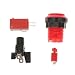 Baoblae 32mm 12V LED Arcade Video Game Button Switch with Microswitch Push Buttons Red RS.200.00