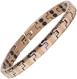Ladies Pure TITANIUMy Bracelet with Rare Elements for The Relief of HOT FLUSHES, Menopause, Blood Circulation, Emotional Stress, RSI, Arthritis, Joint Muscle Pain, Rheumatism